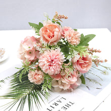 Load image into Gallery viewer, 7 Forks/Bouquet Artificial Flower Silk Peony Rose Camellia Fake Flowers Artificial Plant Decorative Flowers Home Decor Wedding Decoration
