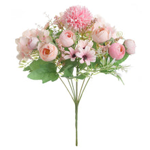 Load image into Gallery viewer, 7 Forks/Bouquet Artificial Flower Silk Peony Rose Camellia Fake Flowers Artificial Plant Decorative Flowers Home Decor Wedding Decoration
