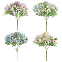 Load image into Gallery viewer, 7 Forks/Bouquet Artificial Flower Silk Peony Rose Camellia Fake Flowers Artificial Plant Decorative Flowers Home Decor Wedding Decoration
