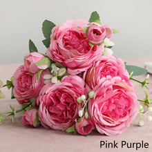 Load image into Gallery viewer, 5 Forks/Bouquet Artificial Flower Silk Persian Rose Fake Flowers Artificial Plant Decorative Flowers Home Decor Wedding Decoration
