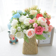 Load image into Gallery viewer, 5 Forks/Bouquet Artificial Flower Silk Peony Fake Flowers Artificial Plant Decorative Flowers Home Decor Wedding Decoration
