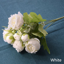 Load image into Gallery viewer, 5 Forks/Bouquet Artificial Flower Silk Peony Fake Flowers Artificial Plant Decorative Flowers Home Decor Wedding Decoration
