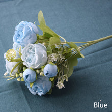 Load image into Gallery viewer, 5 Forks/Bouquet Artificial Flower Silk Peony Fake Flowers Artificial Plant Decorative Flowers Home Decor Wedding Decoration
