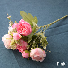 Load image into Gallery viewer, 5 Forks/Bouquet Artificial Flower Silk Peony Fake Flowers Artificial Plant Decorative Flowers Home Decor Wedding Decoration
