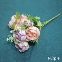 Load image into Gallery viewer, 5 Forks/Bouquet Artificial Flower Silk Peony Fake Flowers Artificial Plant Decorative Flowers Home Decor Wedding Decoration
