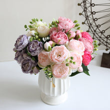 Load image into Gallery viewer, 5 Forks/Bouquet Artificial Flower Silk Persian Rose Fake Flowers Artificial Plant Decorative Flowers Home Decor Wedding Decoration
