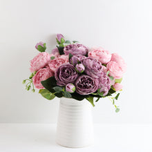 Load image into Gallery viewer, 5 Forks/Bouquet Artificial Flower Silk Persian Rose Fake Flowers Artificial Plant Decorative Flowers Home Decor Wedding Decoration
