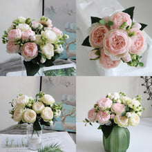 Load image into Gallery viewer, 5 Forks/Bouquet Artificial Flower Silk Persian Rose Fake Flowers Artificial Plant Decorative Flowers Home Decor Wedding Decoration
