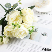Load image into Gallery viewer, 5 Forks/Bouquet Artificial Flower Silk Persian Rose Fake Flowers Artificial Plant Decorative Flowers Home Decor Wedding Decoration
