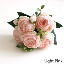 Load image into Gallery viewer, 5 Forks/Bouquet Artificial Flower Silk Persian Rose Fake Flowers Artificial Plant Decorative Flowers Home Decor Wedding Decoration
