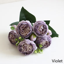 Load image into Gallery viewer, 5 Forks/Bouquet Artificial Flower Silk Persian Rose Fake Flowers Artificial Plant Decorative Flowers Home Decor Wedding Decoration
