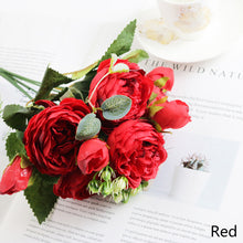 Load image into Gallery viewer, 5 Forks/Bouquet Artificial Flower Silk Persian Rose Fake Flowers Artificial Plant Decorative Flowers Home Decor Wedding Decoration
