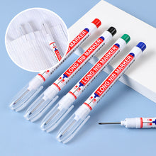 Load image into Gallery viewer, 20mm Long Head Marker Multi-purpose Woodworking Decoration Deep Hole Marker Pen Red/Black/Blue/Green Ink
