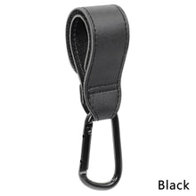 Load image into Gallery viewer, 1/2pcs Baby Bag Stroller Hook Wheelchair Pram Carriage Bag Hanger PU Leather 360° Rotatable Cart Organizer Shopping Bag Clip
