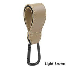 Load image into Gallery viewer, 1/2pcs Baby Bag Stroller Hook Wheelchair Pram Carriage Bag Hanger PU Leather 360° Rotatable Cart Organizer Shopping Bag Clip
