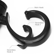 Load image into Gallery viewer, 2pcs Baby Bag Stroller Hook Wheelchair Pram Carriage Bag Hanger 360° Rotatable Cart Organizer Shopping Bag Clip

