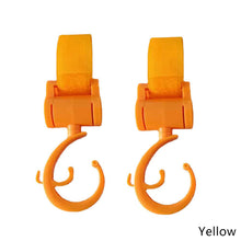 Load image into Gallery viewer, 2pcs Baby Bag Stroller Hook Wheelchair Pram Carriage Bag Hanger 360° Rotatable Cart Organizer Shopping Bag Clip
