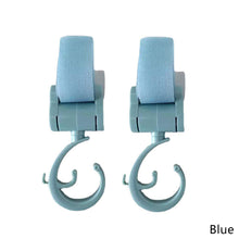 Load image into Gallery viewer, 2pcs Baby Bag Stroller Hook Wheelchair Pram Carriage Bag Hanger 360° Rotatable Cart Organizer Shopping Bag Clip
