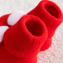 Load image into Gallery viewer, Newborn Baby Socks Cotton Anti-slip Short Socks 0-36 Months Infant Christmas New Year Thicken Clothing Girl Boy
