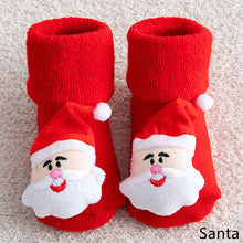 Load image into Gallery viewer, Newborn Baby Socks Cotton Anti-slip Short Socks 0-36 Months Infant Christmas New Year Thicken Clothing Girl Boy
