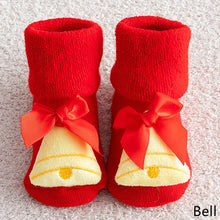 Load image into Gallery viewer, Newborn Baby Socks Cotton Anti-slip Short Socks 0-36 Months Infant Christmas New Year Thicken Clothing Girl Boy
