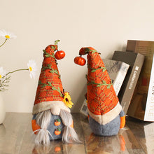 Load image into Gallery viewer, Fall Gnome Doll Pumpkin Sunflower Figurine Swedish Elf Dwarf Plush Ornaments For Autumn Christmas Tree Xmas Gift Halloween Thanksgiving Decor
