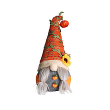 Load image into Gallery viewer, Fall Gnome Doll Pumpkin Sunflower Figurine Swedish Elf Dwarf Plush Ornaments For Autumn Christmas Tree Xmas Gift Halloween Thanksgiving Decor
