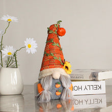 Load image into Gallery viewer, Fall Gnome Doll Pumpkin Sunflower Figurine Swedish Elf Dwarf Plush Ornaments For Autumn Christmas Tree Xmas Gift Halloween Thanksgiving Decor
