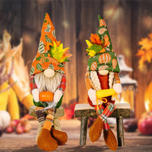 Load image into Gallery viewer, Fall Gnome Doll Pumpkin Corn Figurine Swedish Elf Dwarf Plush Ornaments For Autumn Christmas Tree Xmas Gift Halloween Thanksgiving Decor
