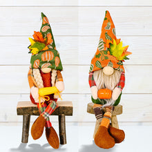 Load image into Gallery viewer, Fall Gnome Doll Pumpkin Corn Figurine Swedish Elf Dwarf Plush Ornaments For Autumn Christmas Tree Xmas Gift Halloween Thanksgiving Decor
