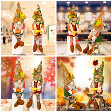 Load image into Gallery viewer, Fall Gnome Doll Pumpkin Corn Figurine Swedish Elf Dwarf Plush Ornaments For Autumn Christmas Tree Xmas Gift Halloween Thanksgiving Decor
