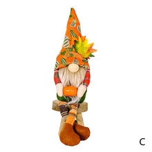 Load image into Gallery viewer, Fall Gnome Doll Pumpkin Corn Figurine Swedish Elf Dwarf Plush Ornaments For Autumn Christmas Tree Xmas Gift Halloween Thanksgiving Decor
