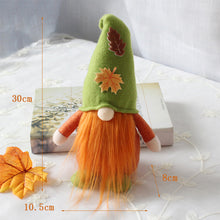 Load image into Gallery viewer, Fall Gnome Doll Pumpkin Maple Figurine Swedish Elf Dwarf Plush Ornaments For Autumn Christmas Tree Xmas Gift Halloween Thanksgiving Decor
