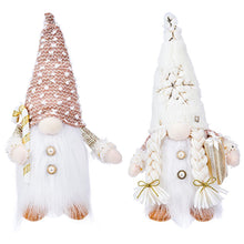 Load image into Gallery viewer, Fall Gnome Doll Figurine Swedish Elf Dwarf Plush Ornaments wih Light For Autumn Christmas Tree Xmas Gift Halloween Thanksgiving Decor
