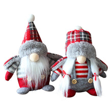 Load image into Gallery viewer, Fall Gnome Doll Fashion Plaid Figurine Swedish Elf Dwarf Plush Ornaments For Autumn Christmas Tree Xmas Gift Halloween Thanksgiving Decor
