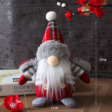 Load image into Gallery viewer, Fall Gnome Doll Fashion Plaid Figurine Swedish Elf Dwarf Plush Ornaments For Autumn Christmas Tree Xmas Gift Halloween Thanksgiving Decor
