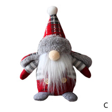 Load image into Gallery viewer, Fall Gnome Doll Fashion Plaid Figurine Swedish Elf Dwarf Plush Ornaments For Autumn Christmas Tree Xmas Gift Halloween Thanksgiving Decor
