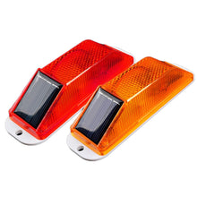 Load image into Gallery viewer, LED Solar Strobe Warning Lamp Strobe Flash Traffic Caution Light Chip Control Bridge Rechargeable Night Driving Safety
