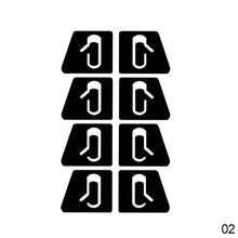 Load image into Gallery viewer, 8Pcs/Set Car Door Open Exit Sticker Window Prompt Luminous Sticker Kit Decal Fit Interior Decoration Stickers for Model 3
