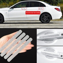 Load image into Gallery viewer, 4Pcs Car Door Handle Reflective Bling Protector Stickers Anti-scratch Protection Rhinestone Bright Drill Decals Auto
