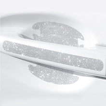 Load image into Gallery viewer, 4Pcs Car Door Handle Bowl Reflective Bling Protector Stickers Anti-scratch Protection Rhinestone Bright Drill Decals Auto
