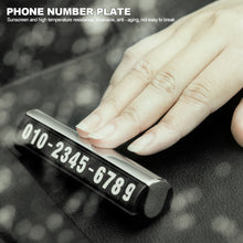 Load image into Gallery viewer, Universal Car Parking Card Luminous Phone Number Plate Stop Stickers Night Light Temporary Park Accessories
