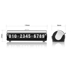 Load image into Gallery viewer, Universal Car Parking Card Luminous Phone Number Plate Stop Stickers Night Light Temporary Park Accessories
