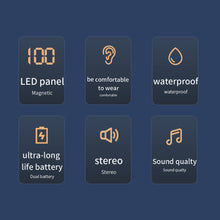 Load image into Gallery viewer, VG07 Bone Conduction Headphones Wireless Bluetooth 5.1 Earphone Open Ear Waterproof Sports Headset With Digital Power Display
