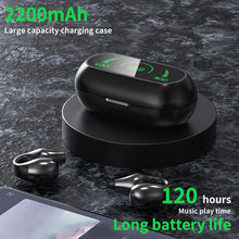 Load image into Gallery viewer, S03 TWS Wireless Headphones Bone Conduction Bluetooth 5.0 Clip-on Headset Touch Control Digital Display For Xiaomi iPhone
