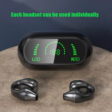 Load image into Gallery viewer, S03 TWS Wireless Headphones Bone Conduction Bluetooth 5.0 Clip-on Headset Touch Control Digital Display For Xiaomi iPhone
