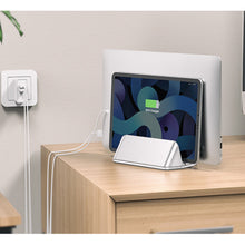 Load image into Gallery viewer, Dual Vertical Laptop Stand Aluminum Alloy Desktop Tablet Bracket Creative Notebook Storage Cooling Bracket for 10-17.3"
