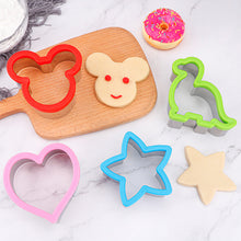 Load image into Gallery viewer, 1PC Sandwich Cutter for Kids Animal Dinosaur Star Heart Shape Stainless Steel Bread Mould Metal Cookie Cutters Mold Baking
