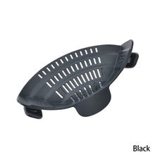 Load image into Gallery viewer, Kitchen Strainer Clip Pan Drain Rack Food Grade Silicone Funnel Heat Resistant Pot Drain Pan Strainer Kitchen Gadgets

