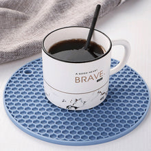 Load image into Gallery viewer, Silicone Mat Coaster Food Grade Material Placemat Non-slip Table Mat Kitchen Accessories Gadgets Round Cup Mat
